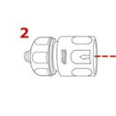 Sistema di lavaggio per motori fuoribordo provvisti di attacco filettato. Il sistema è composto da apposita valvola filettata + raccordo a scatto 36.189.02.La valvola può essere installata in maniera permanente sul fuoribordo.