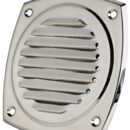 Lamiera inox stampata e lucidata a specchio.