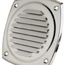 Lamiera inox stampata e lucidata a specchio.