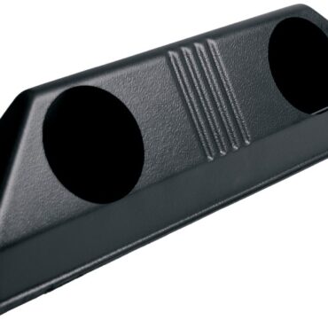 In ABS cromato. Ha un profilo estremamente basso ed aerodinamico.