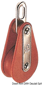 Tufnol HYE block 1 pulley 8x30mm EO