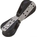 Carcassa in nylon nero più rinforzi in acciaio inox.