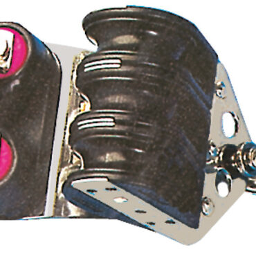 Carcassa in nylon nero più rinforzi in acciaio inox.