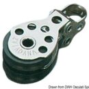 In acciaio inox con puleggia in nylon.