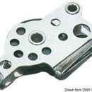 In acciaio inox con puleggia in nylon.