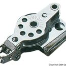 In acciaio inox con puleggia in nylon.