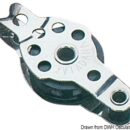 In acciaio inox con puleggia in nylon.