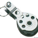 In acciaio inox con puleggia in nylon.