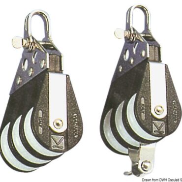 Serie rinforzata, in nylon nero e acciaio inox.