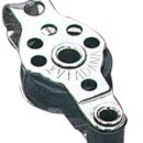 In acciaio inox con puleggia in nylon.