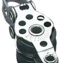 In acciaio inox con puleggia in nylon.