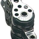 In acciaio inox con puleggia in nylon.