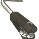 In acciaio inox con puleggia in nylon.