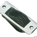 In acciaio inox ad incasso per albero o coperta, puleggia in alluminio, per cavi metallici.