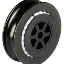 Si utilizzano bloccando il mozzo centrale già predisposto con un foro. La puleggia ruota sulla corona di sfere minimizzando gli attriti.