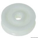 Delrin pulley 56 mm for lines Ø 12 mm white