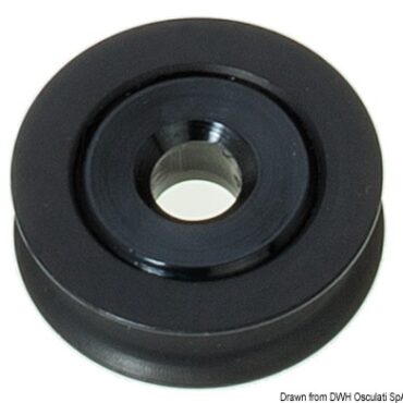 Anodizzazione dura a spessore + PTFE, con inserto plastico e sfere in nylon