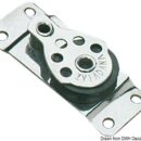 In acciaio inox con puleggia in nylon.