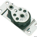 In acciaio inox con puleggia in nylon.