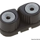 In fibra di carbonio su sfere, é robustissimo e leggero.