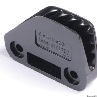 Per fissaggio laterale. Per scotte fino a 10 mm.