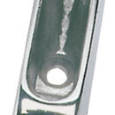 In acciaio inox AISI 316 microfuso, bloccaggio a denti conici, lucidati a specchio.