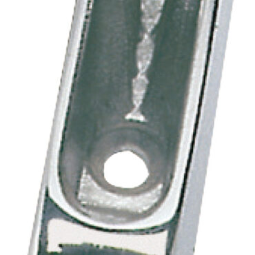 In acciaio inox AISI 316 microfuso, bloccaggio a denti conici, lucidati a specchio.