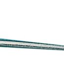 In alluminio anodizzato, con impugnatura in nylon e fermo di sicurezza. Modello universale.