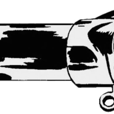 In nylon nero e acciaio inox. Si applica all’interno dei tubi in alluminio.