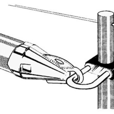 In acciaio inox con piastrina di fissaggio a candelieri Ø 25 mm.