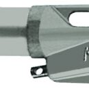 In alluminio anodizzato con pistone a molla in acciaio inox.