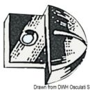 Rotaia in acciaio inox, con cursori inox e terminali in nylon.