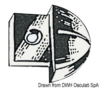 Rotaia in acciaio inox, con cursori inox e terminali in nylon.