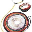 Treccia con 8 sezioni di diversi colori per eventuali accorciamenti.