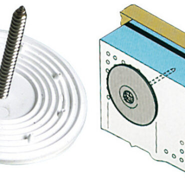 Per fissaggio antirombo ai cieli o paratie. Vite non inclusa.