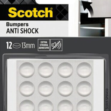 Paracolpi rotondi, autoadesivi, trasparenti, assorbono le vibrazioni, attenuano i rumori, riducono i danni agli oggetti dovuti agli urti.