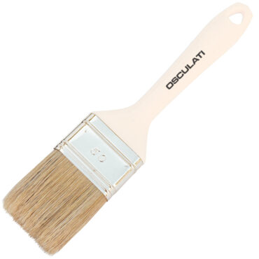 Pennello setola bionda con manico in plastica. Ghiera metallica. Non teme solventi. Prodotto indicato per lavori con la vetroresina. 100% made in Italy.