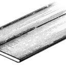 Rubbing strake 2x34.1x13.5 mm black