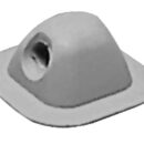 Fairlead 96x96 mm grey RAL 7035