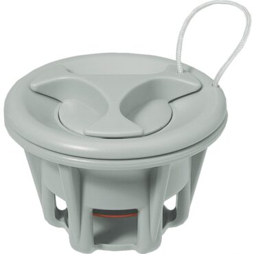 Modello universale, con funzionamento PUSH-PUSH. Fabbrcata in resina acetalica con doppia formazione di tenuta. Si monta a vite senza colla.