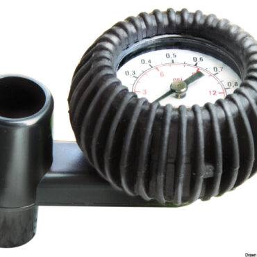 Può essere inserito tra il gonfiatore e la valvola, per una lettura progressiva, oppure direttamente nella valvola per una lettura istantanea.