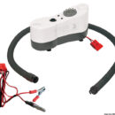 Evoluzione del precedente modello ora raggiunge una pressione di 1,2 bar (18 psi) ed è ideale per i SUP.E’ dotato di uno speciale manometro per la selezione della pressione desiderata; al raggiungimento si ferma automaticamente.Completo di tubo con raccordo linkable a baionetta, kit raccordi universali, cavo di alimentazione da 2,5 m e pinze per morsetti batteria.Viene fornito con una borsa con tracolla, comoda e resistente.Tempo medio di gonfiaggio: 9’30’’ (Tavola SUP da 265 litri a 1250 mbar).