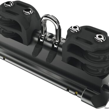 Mainsheet car size 1 shackle double control sheave