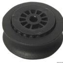 Sheave on ball bearings for deck organizer