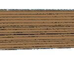 Teak strip 100x10x2000 mm