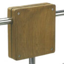 Teak pulpit motor stand 175x175x45 mm