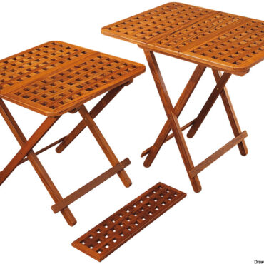 Teak foldable table 60x60 cm
