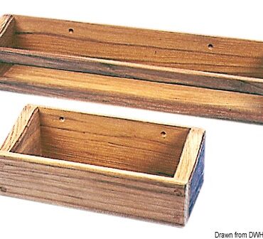 Teak object holder 335x64x75 mm