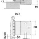 Per la chiusura si consiglia il fermo 38.107.41 o similari.
