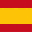 In stamina di poliestere, stampata a tinte indelebili.